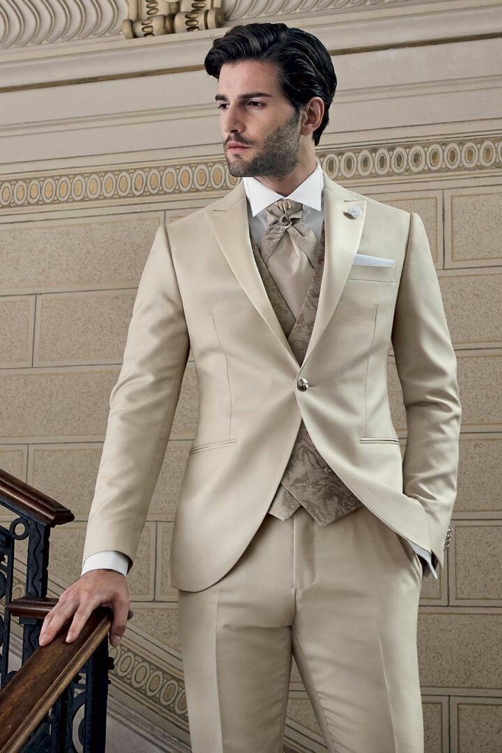Traje de novio a medida en tono claro, Sastrería Gentleman Madrid
