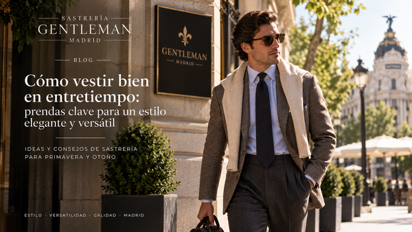 Camisa a medida de sastre en un entorno luminoso de Madrid - Sastrería Gentleman