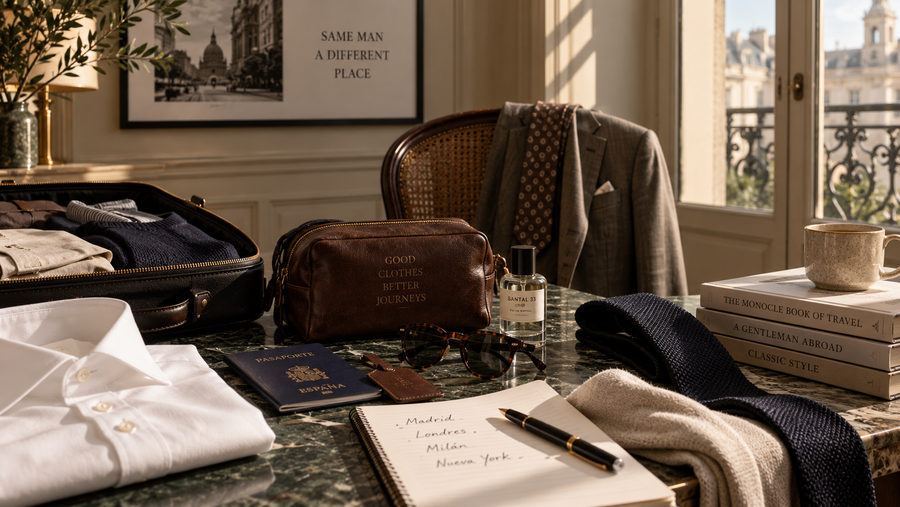 Cómo viajar con traje sin arrugarlo - Sastrería Gentleman Madrid