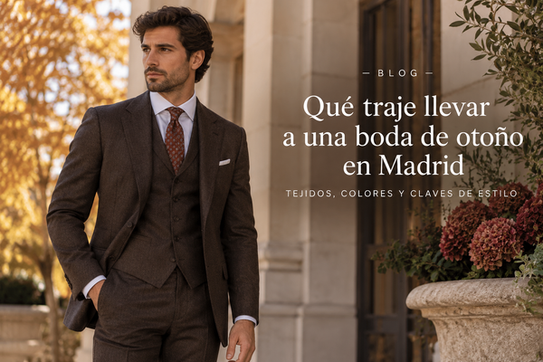 Qué traje llevar a una boda de otoño en Madrid - Sastrería Gentleman