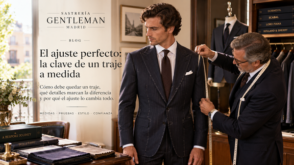 Traje a medida con ajuste personalizado - Sastrería Gentleman Madrid