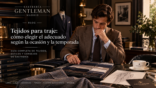 Traje de novio a medida para boda en Madrid - Sastrería Gentleman