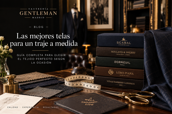 Trajes a medida de calidad en Madrid - tejidos y herramientas de sastrería Gentleman