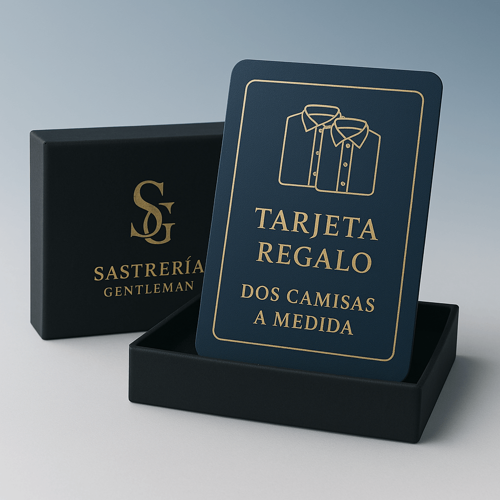 🎁 Tarjeta Regalo Sastrería Gentleman | Trajes y Camisas a Medida