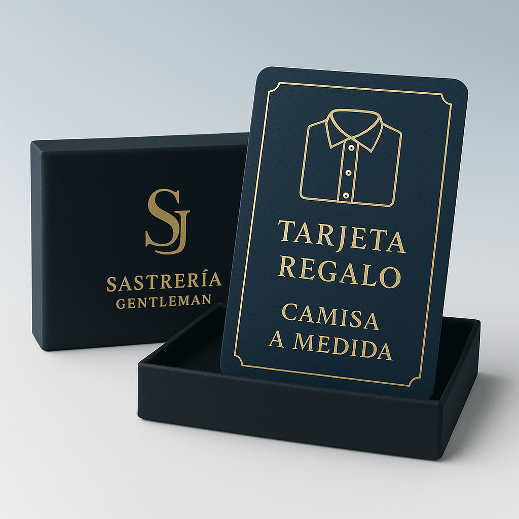 🎁 Tarjeta Regalo Sastrería Gentleman | Trajes y Camisas a Medida