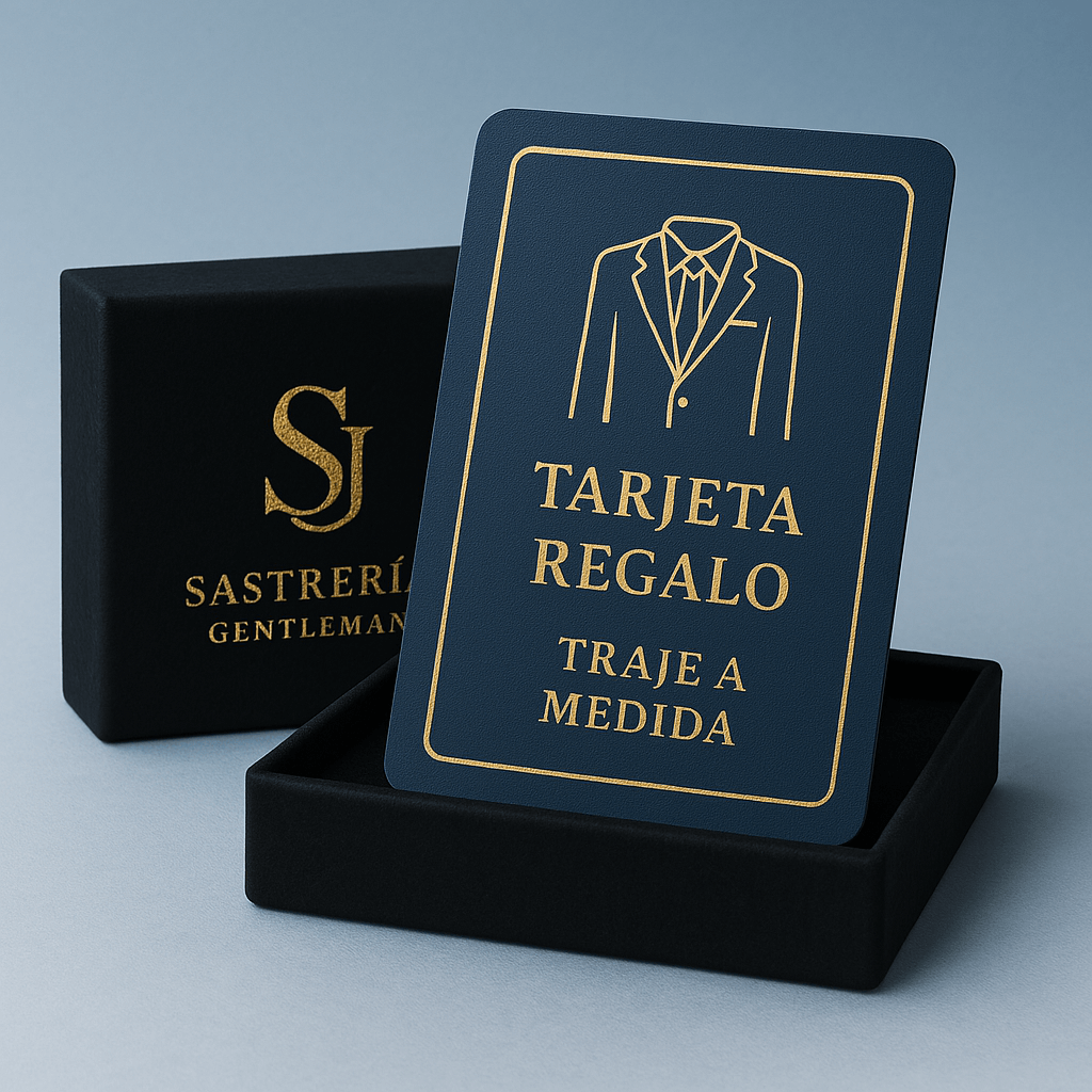 🎁 Tarjeta Regalo Sastrería Gentleman | Trajes y Camisas a Medida