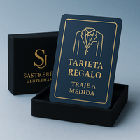 🎁 Tarjeta Regalo Sastrería Gentleman | Trajes y Camisas a Medida